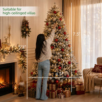 Pre-Lit Flocked Christmas Tree