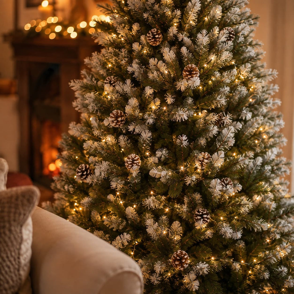 Snow-Tipped Pine Christmas Tree