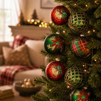 9" Classic Christmas Ball Set