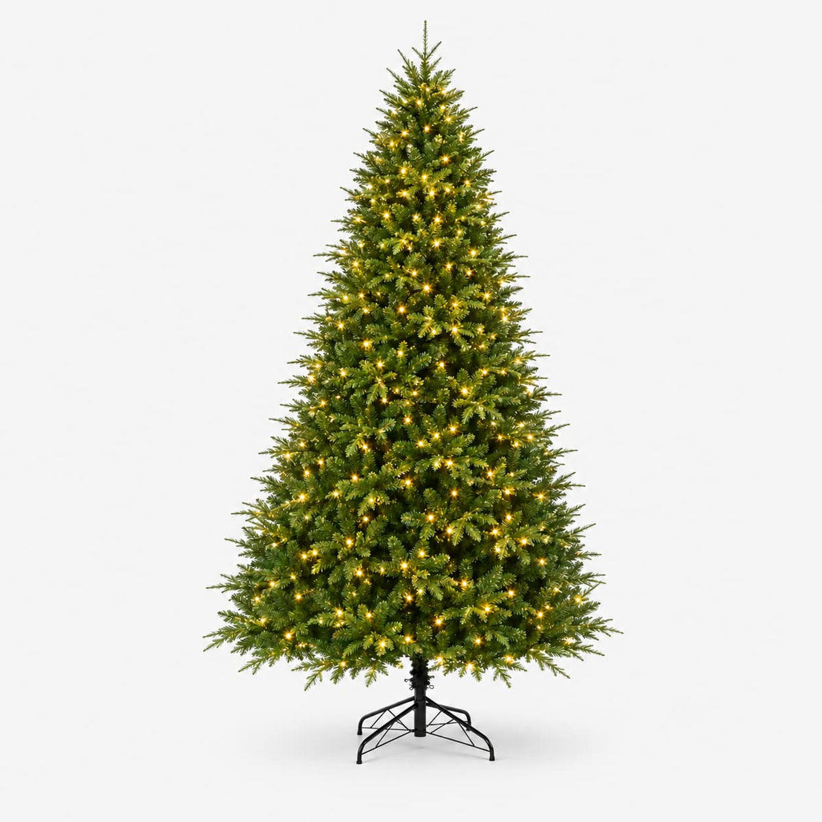 Realistic Green Pre-Lit Christmas Tree