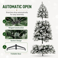 Pre-Lit Flocked Christmas Tree