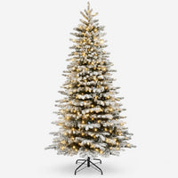 Frosted Pre-Lit Artificial Christmas Tree