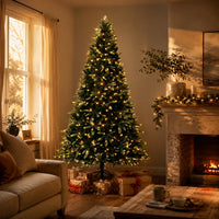 Pre-Lit Green Artificial Christmas Tree